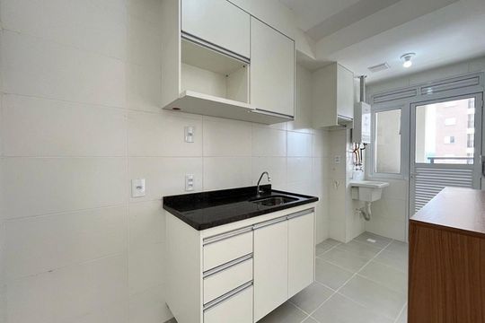 Cozinha de apartamento para alugar com 2 quartos, 54m² em Jardim Residencial Village, Limeira