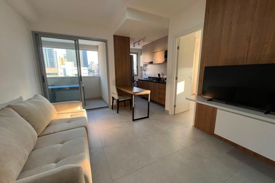Sala de apartamento à venda com 1 quarto, 40m² em Barro Preto, Belo Horizonte