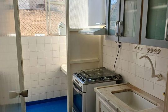 Cozinha de kitnet/studio à venda com 1 quarto, 30m² em Vila Buarque, São Paulo