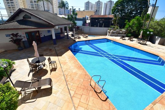 Área comum - Piscina de apartamento para alugar com 4 quartos, 249m² em M. Santo Antônio, Campinas