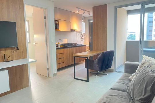 Sala de apartamento à venda com 1 quarto, 40m² em Barro Preto, Belo Horizonte
