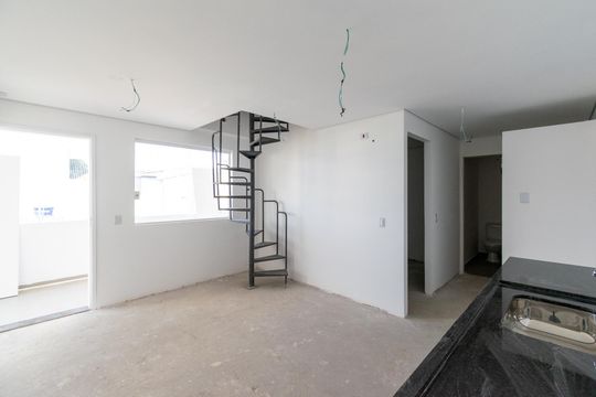 Sala/Cozinha de apartamento à venda com 1 quarto, 37m² em Vila do Encontro, São Paulo
