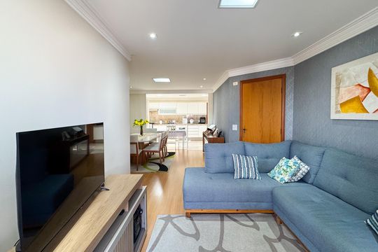 Sala de apartamento à venda com 3 quartos, 105m² em Baeta Neves, São Bernardo do Campo