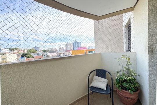 Sacada  de apartamento à venda com 3 quartos, 105m² em Baeta Neves, São Bernardo do Campo