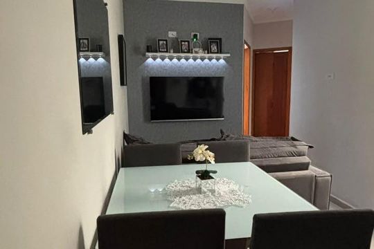 Sala de apartamento à venda com 2 quartos, 48m² em Vila Progresso, Santo André