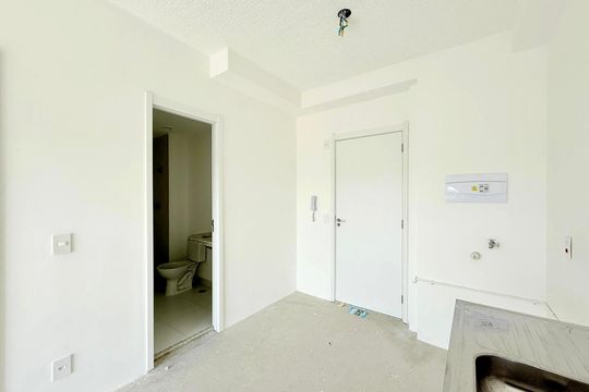 Cozinha  de apartamento à venda com 1 quarto, 34m² em Brooklin, São Paulo