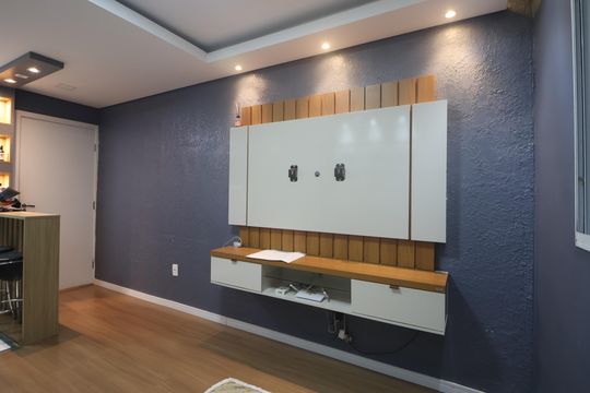 Sala de apartamento à venda com 2 quartos, 45m² em Mato Grande, Canoas