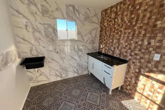 Sala/Cozinha de apartamento para alugar com 1 quarto, 30m² em Centro, Duque de Caxias