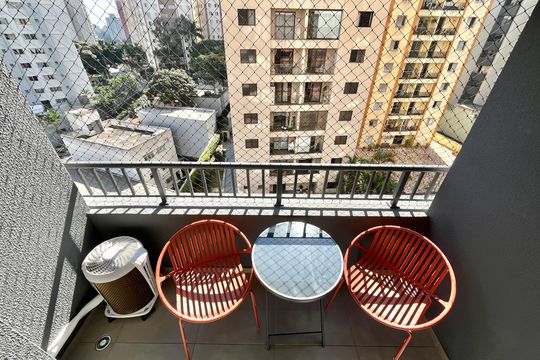 Varanda de kitnet/studio para alugar com 1 quarto, 24m² em Vila Mascote, São Paulo