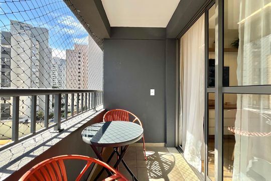 Varanda de kitnet/studio para alugar com 1 quarto, 24m² em Vila Mascote, São Paulo