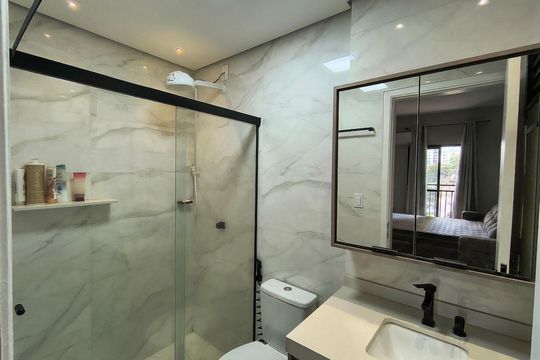 Banheiro de apartamento para alugar com 2 quartos, 74m² em Jardim Nova Alianca, Ribeirão Preto