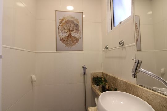 lavabo de casa de condomínio para alugar com 3 quartos, 120m² em Jardim Santa Maria, São Paulo