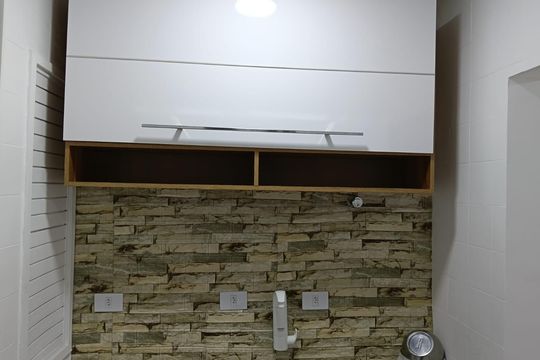 Cozinha de apartamento para alugar com 1 quarto, 40m² em Liberdade, São Paulo