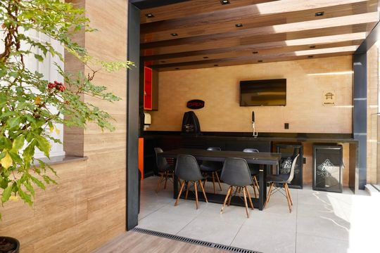 Área comum - Espaço Gourmet  de apartamento para alugar com 1 quarto, 90m² em Santa Efigênia, Belo Horizonte