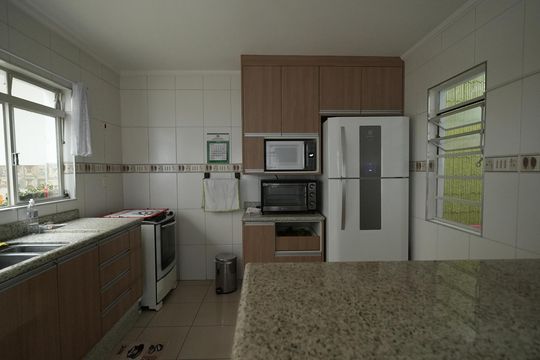 Cozinha de casa à venda com 3 quartos, 210m² em Santa Terezinha, Santo André