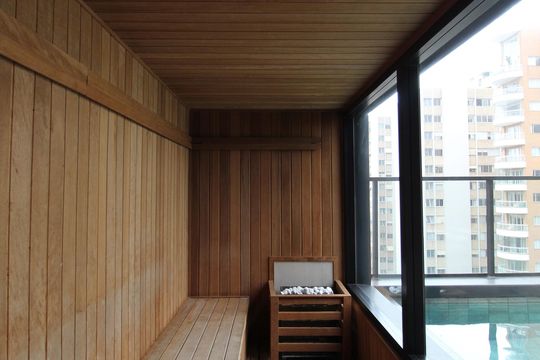 Área Comum - Sauna de apartamento à venda com 2 quartos, 63m² em Itaim Bibi, São Paulo