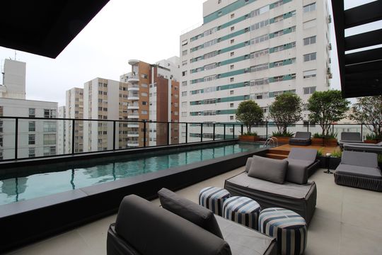 Área Comum - Piscina de apartamento à venda com 2 quartos, 63m² em Itaim Bibi, São Paulo