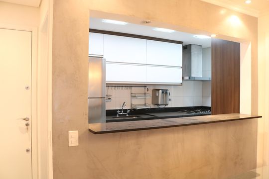 Cozinha de apartamento para alugar com 3 quartos, 98m² em Pompeia, São Paulo