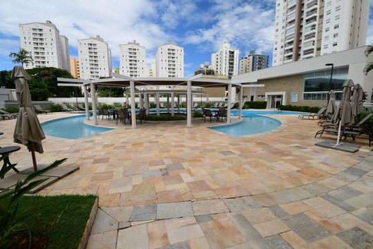 Área comum - Piscina  de apartamento para alugar com 2 quartos, 217m² em Fazenda Santa Cândida, Campinas