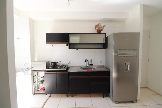 Cozinha  de apartamento para alugar com 1 quarto, 58m² em Maubisa, Ribeirão Preto