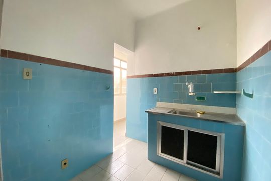 Cozinha de apartamento à venda com 1 quarto, 47m² em Piedade, Rio de Janeiro