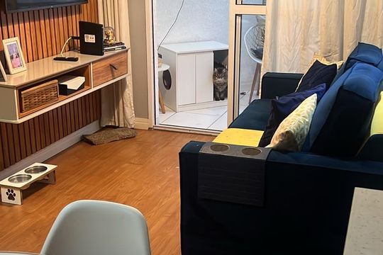 Sala de apartamento para alugar com 2 quartos, 56m² em Jardim do Líbano, Barueri