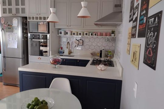 Cozinha de apartamento para alugar com 2 quartos, 56m² em Jardim do Líbano, Barueri