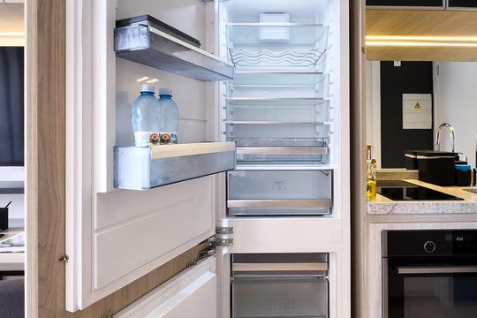 Cozinha de kitnet/studio à venda com 1 quarto, 25m² em Campo Belo, São Paulo
