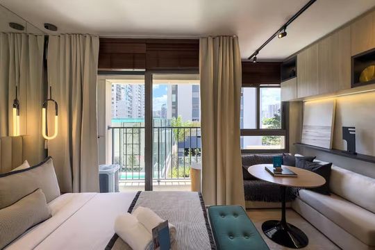 Sala/Quarto de kitnet/studio à venda com 1 quarto, 25m² em Campo Belo, São Paulo