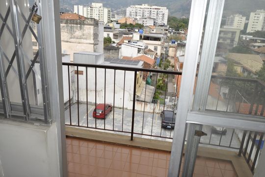Varanda da sala de apartamento à venda com 2 quartos, 55m² em Engenho de Dentro, Rio de Janeiro