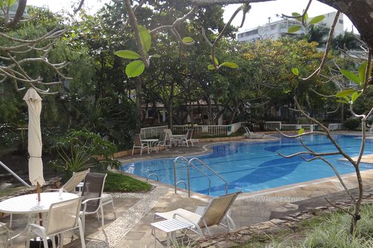 Área comum - Piscina de apartamento para alugar com 2 quartos, 90m² em Barra da Tijuca, Rio de Janeiro