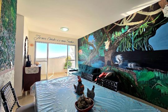Sala de apartamento à venda com 3 quartos, 90m² em Jardim Guanabara, Belo Horizonte