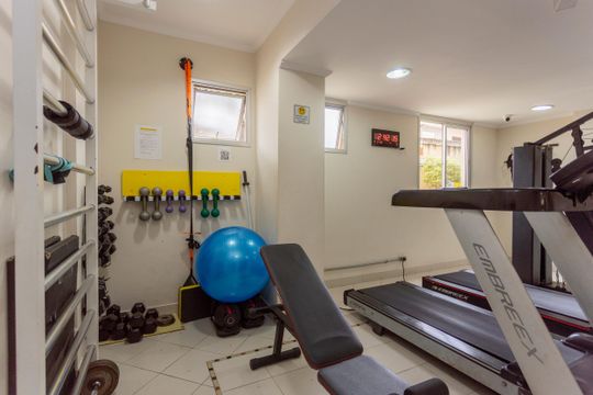 Área comum - Academia de apartamento para alugar com 2 quartos, 49m² em Jardim Sabara, São Paulo