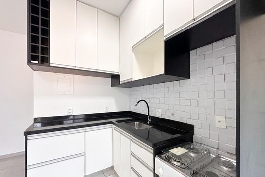Cozinha de apartamento para alugar com 2 quartos, 56m² em Vila Planalto, São Bernardo do Campo