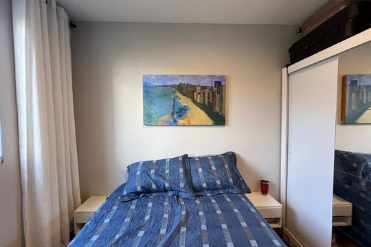 Quarto 1 de apartamento à venda com 2 quartos, 44m² em Chácara Cotia, Contagem