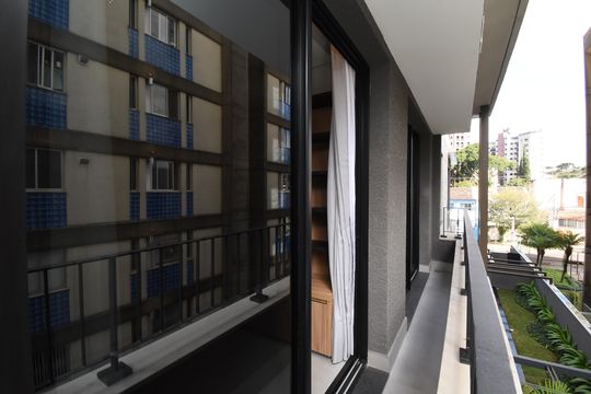Sacada do Studio de kitnet/studio para alugar com 1 quarto, 34m² em Batel, Curitiba