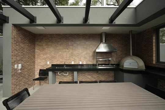 Área comum - Churrasqueira de apartamento à venda com 3 quartos, 132m² em Jardim, Santo André