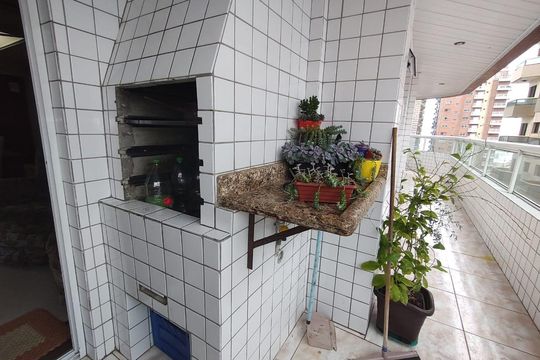 Varanda de apartamento para alugar com 2 quartos, 122m² em Vila Assuncao, Praia Grande