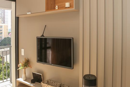 Sala e Cozinha de apartamento para alugar com 1 quarto, 35m² em Perdizes, São Paulo