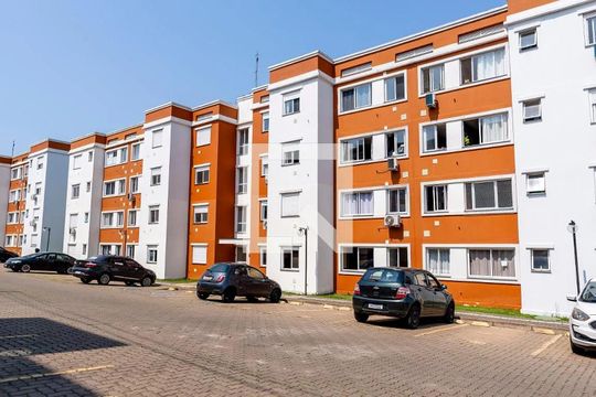 Área externa de apartamento para alugar com 2 quartos, 45m² em Santa Isabel, Viamão