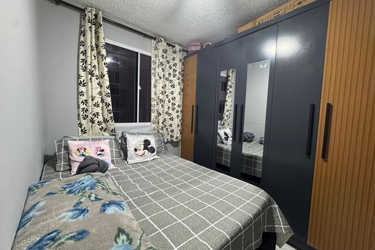 Quarto 1 de apartamento para alugar com 2 quartos, 41m² em Jardim Gilda Maria, São Paulo