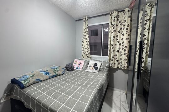 Quarto 1 de apartamento para alugar com 2 quartos, 41m² em Jardim Gilda Maria, São Paulo