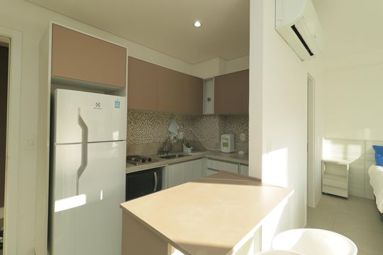 Cozinha de kitnet/studio para alugar com 1 quarto, 35m² em Vila Mariana, São Paulo