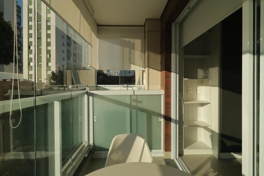 Varanda de kitnet/studio para alugar com 1 quarto, 35m² em Vila Mariana, São Paulo
