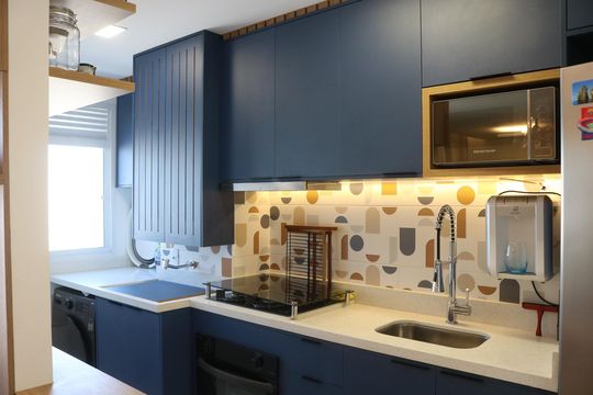 Cozinha  de apartamento para alugar com 2 quartos, 40m² em Barra Funda, São Paulo