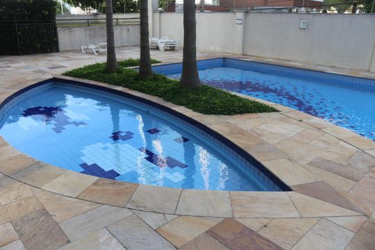 Área comum - Piscina de apartamento à venda com 2 quartos, 64m² em Santo Antônio, São Caetano do Sul