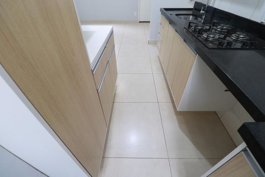 Cozinha  de apartamento para alugar com 2 quartos, 52m² em (l-11), Ribeirão Preto