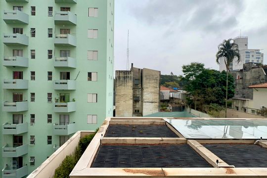 Vista da Varanda de apartamento à venda com 1 quarto, 46m² em Pinheiros, São Paulo