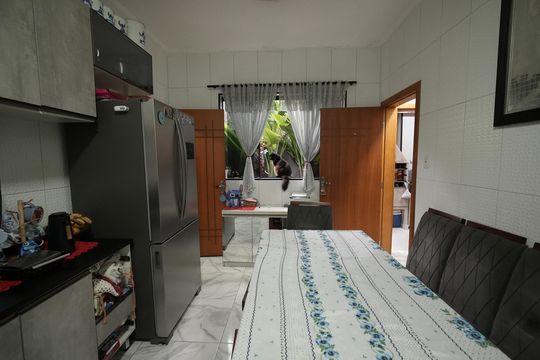 Cozinha de casa à venda com 4 quartos, 205m² em Vila Guaraciaba, Santo André