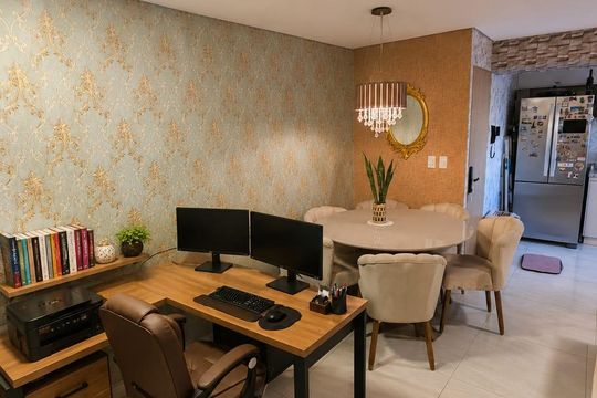Sala de apartamento à venda com 1 quarto, 54m² em Setor Aeroporto, Goiânia